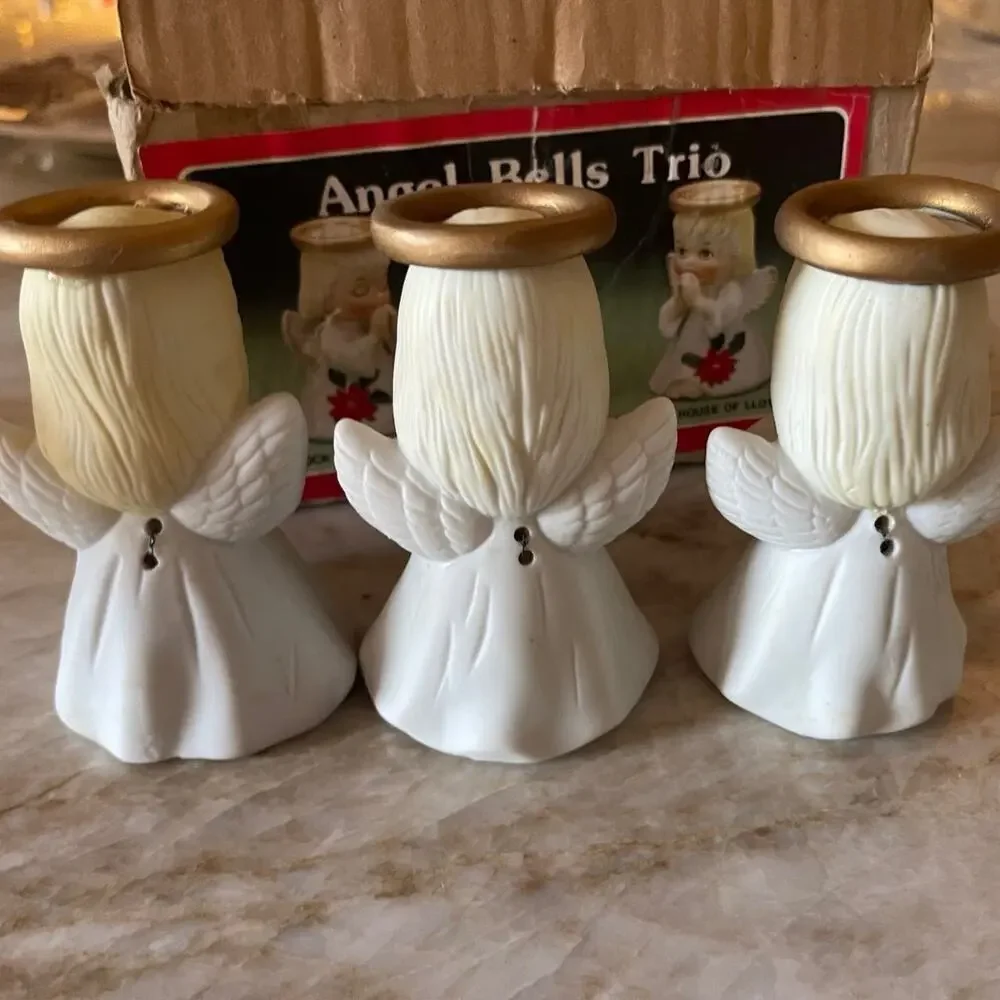 House of Lloyd vintage angel bells set of 3 NEW in box Christmas